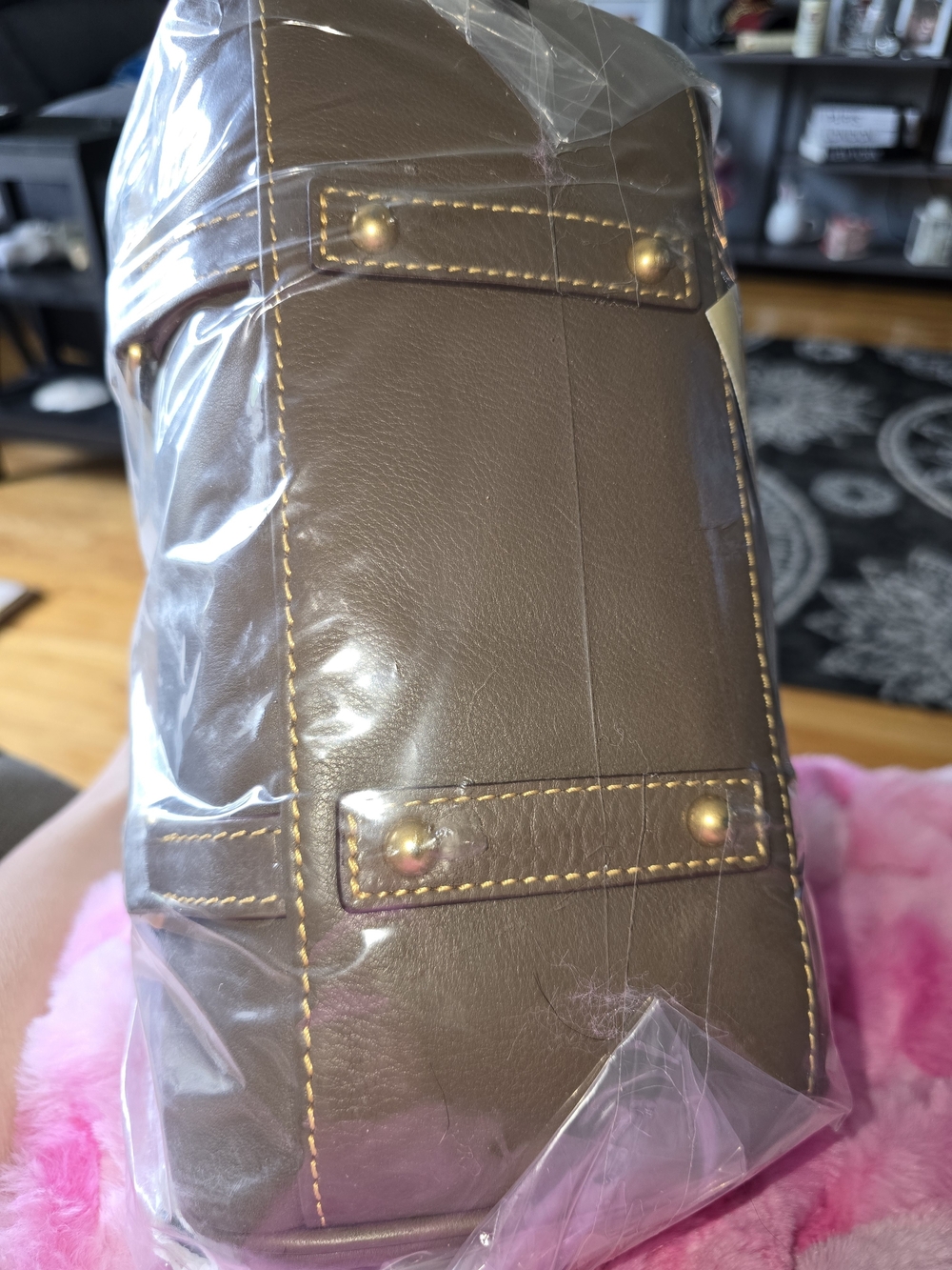 Dooney & Bourke Leather Satchel with Matching Wallet - Picture 3 of 4
